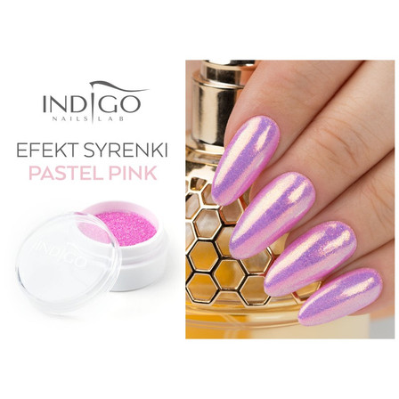 Indigo Mermaid Pastel Pink Effect